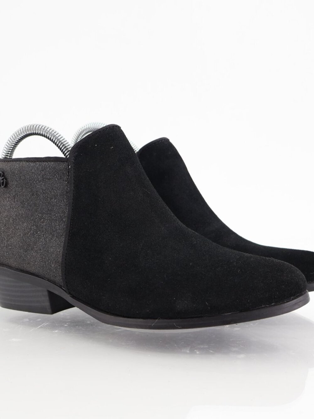 Sam Edelman Petty black chunky glitter booties size 5